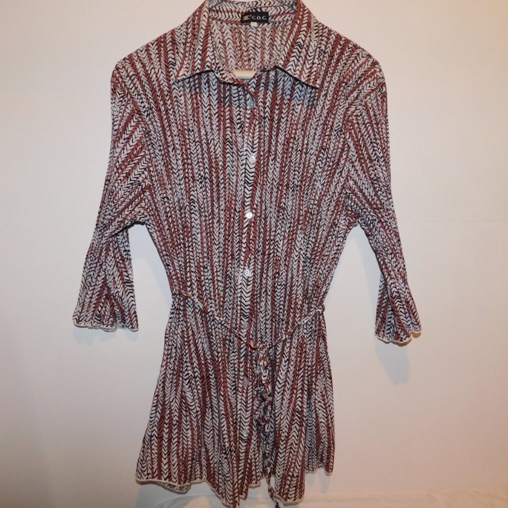 C.O.C.Button Down Size 3XL * 3/4 Sleeves